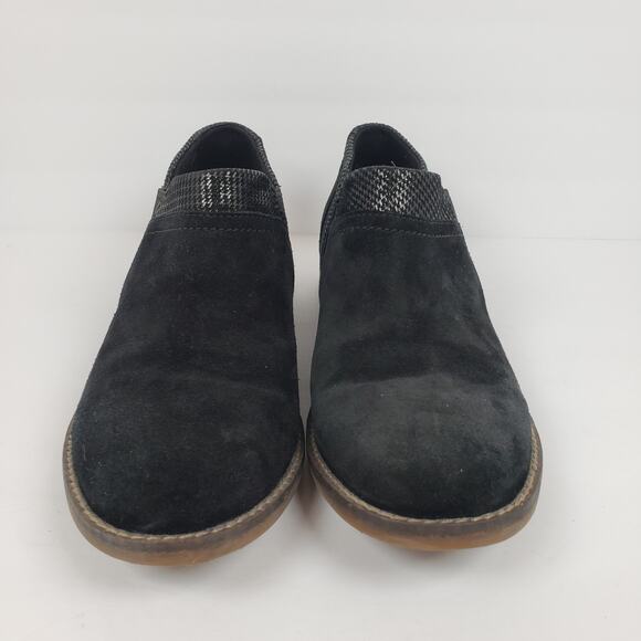 Collection By Clarks Camzin Mix Womens Size 9.5 Black Suede Bootie Shoes - Picture 5 of 11